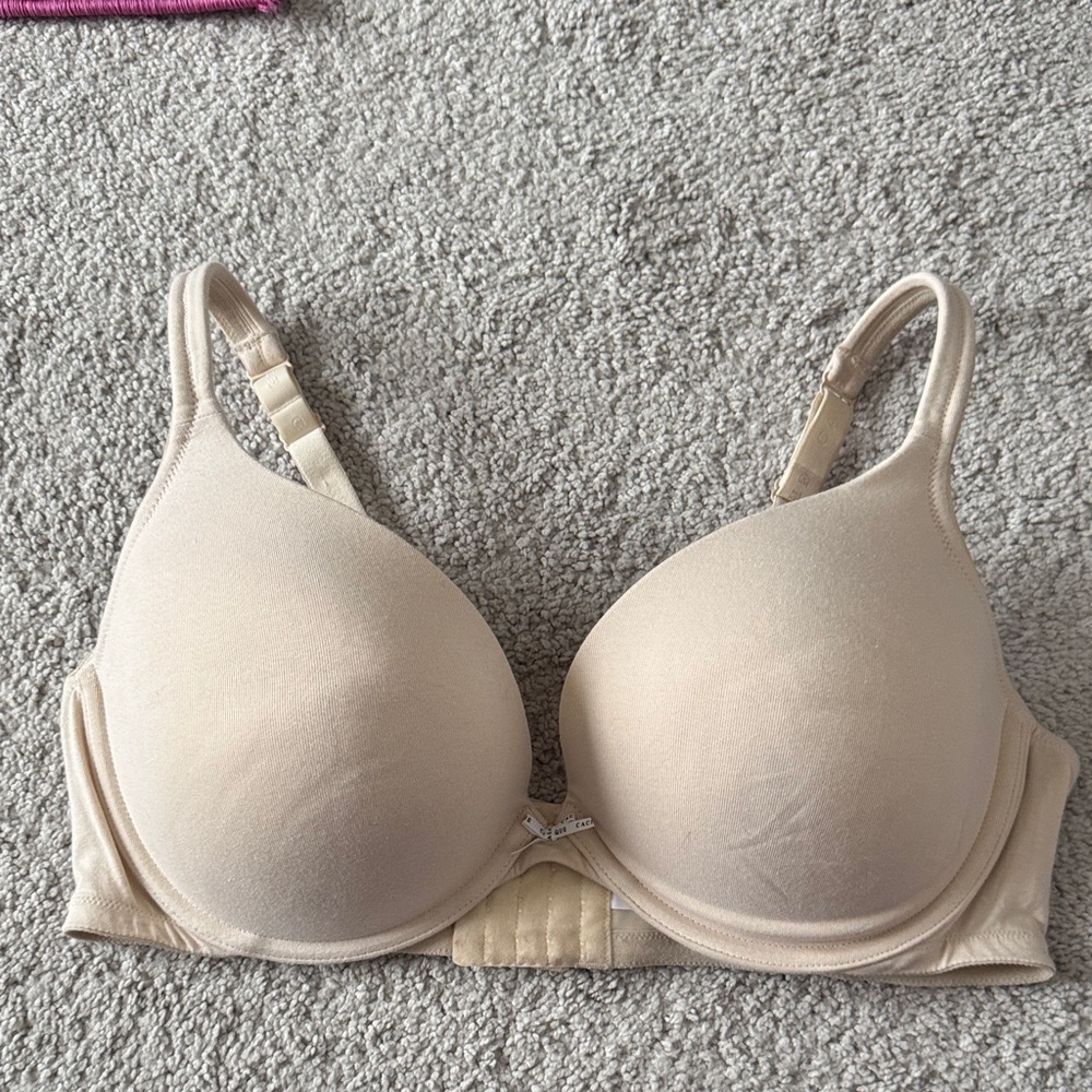 CACIQUE Boost Plunge Bra, Cream - Size 42DD